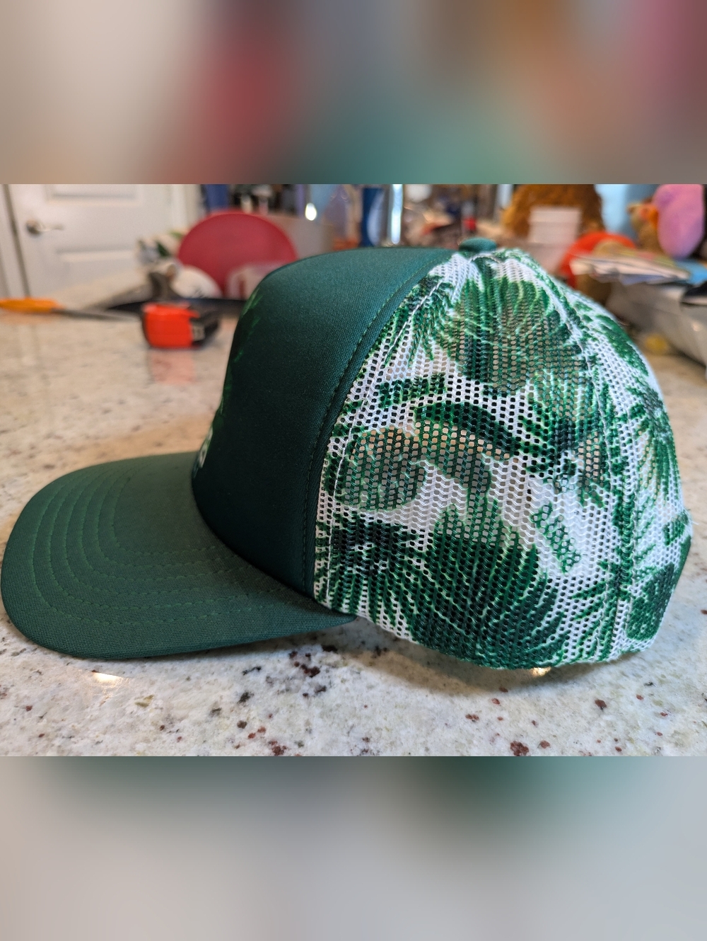 Disney Aulani Hawaii Hat Mickey Mouse Aloha Trucker Snapback Green Resort - Picture 2 of 9